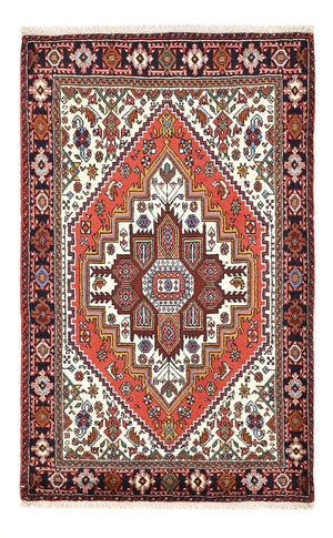 Alfombra persa - Nómada - 124 x 78 cm - rojo claro