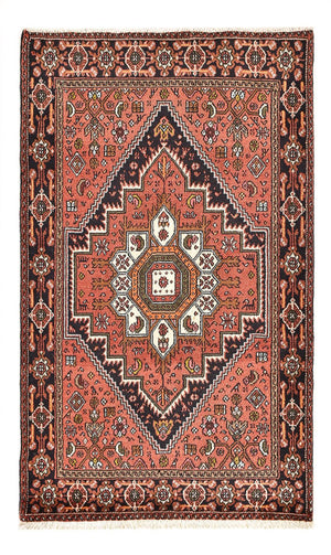 Alfombra persa - Nómada - 124 x 74 cm - rojo claro