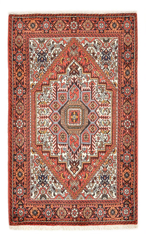 Alfombra persa - Nómada - 123 x 75 cm - rojo claro