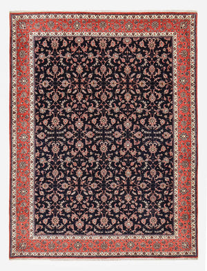 Alfombra persa - Bidjar - 400 x 301 cm - azul oscuro