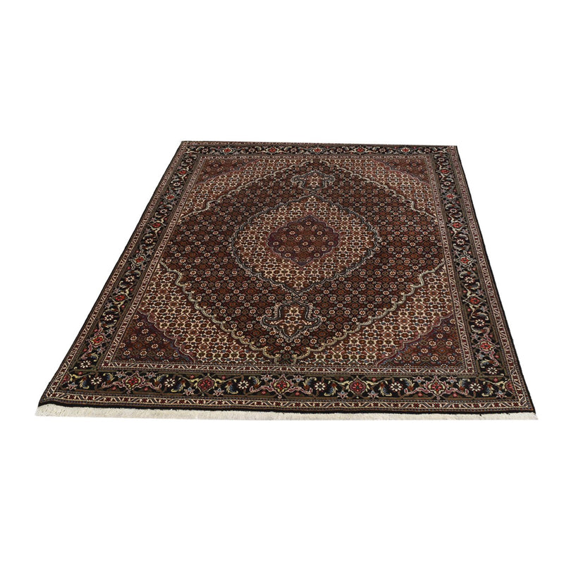 Alfombra Persa - Tabriz - Real - 204 x 150 cm - marrón oscuro