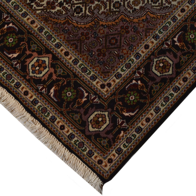 Alfombra Persa - Tabriz - Real - 204 x 152 cm - marrón oscuro