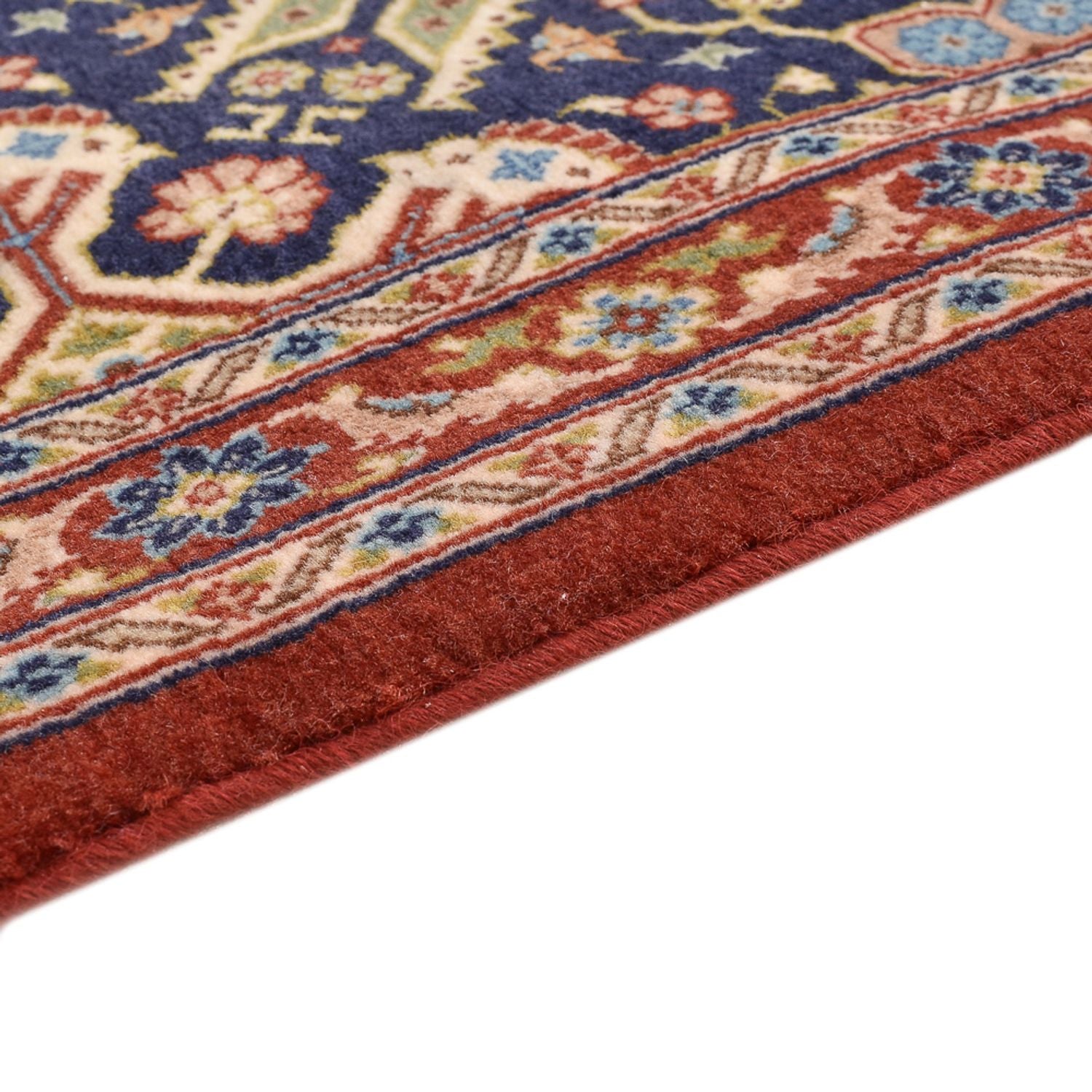 Alfombra de pasillo Alfombra Persa - Ghom - Royal - 202 x 52 cm - beige oscuro