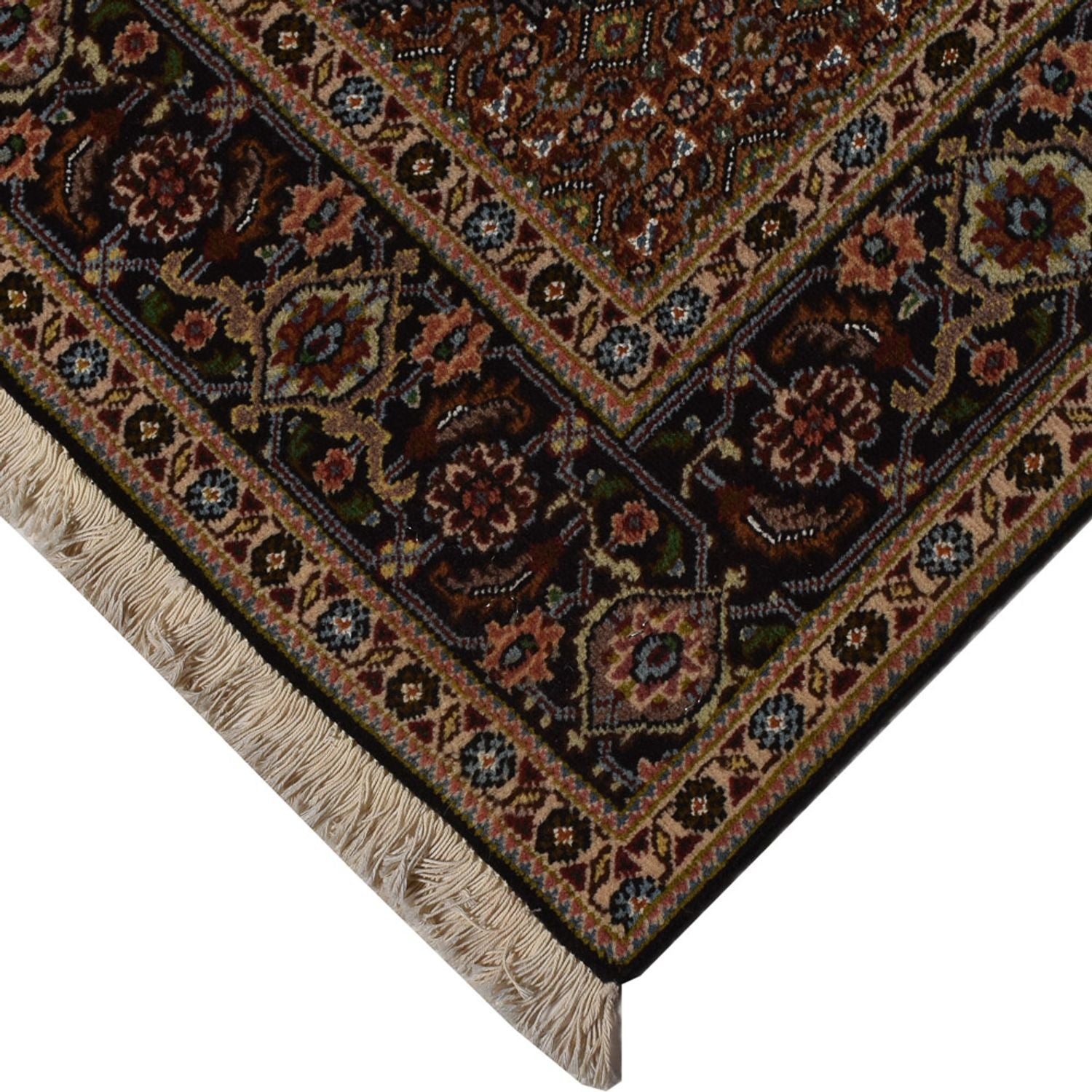 Alfombra Persa - Tabriz - Real - 202 x 150 cm - azul oscuro