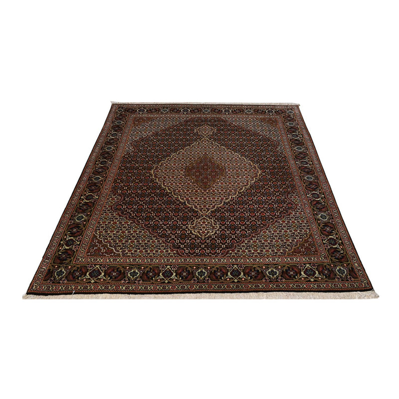 Alfombra Persa - Tabriz - Real - 195 x 150 cm - marrón oscuro