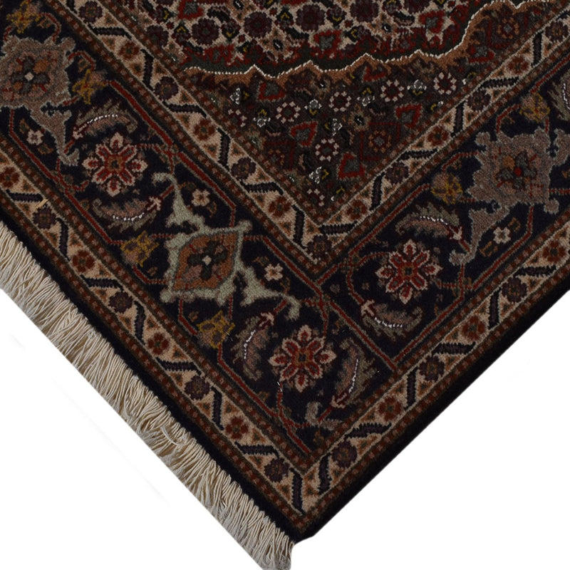Alfombra Persa - Tabriz - Real - 198 x 150 cm - marrón oscuro