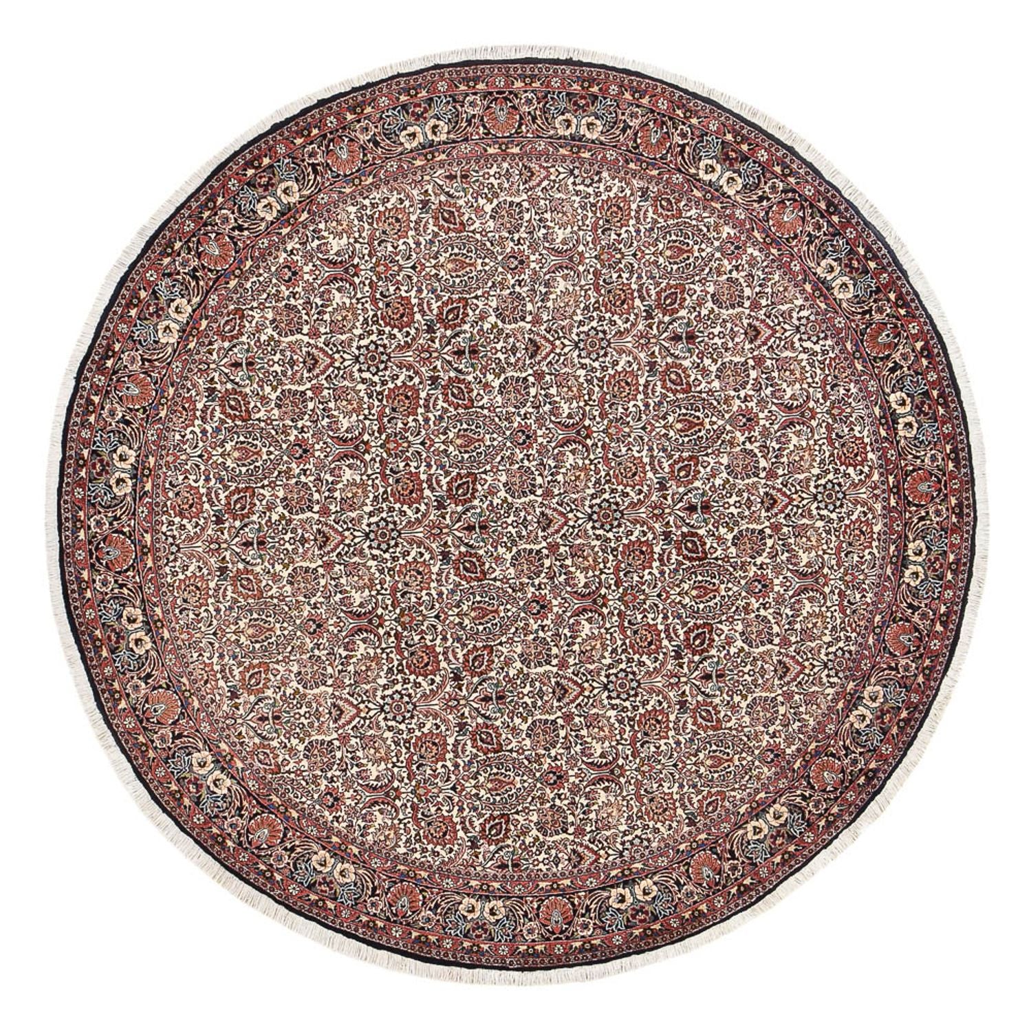 Alfombra persa - Bidjar redondo  - 250 x 250 cm - óxido