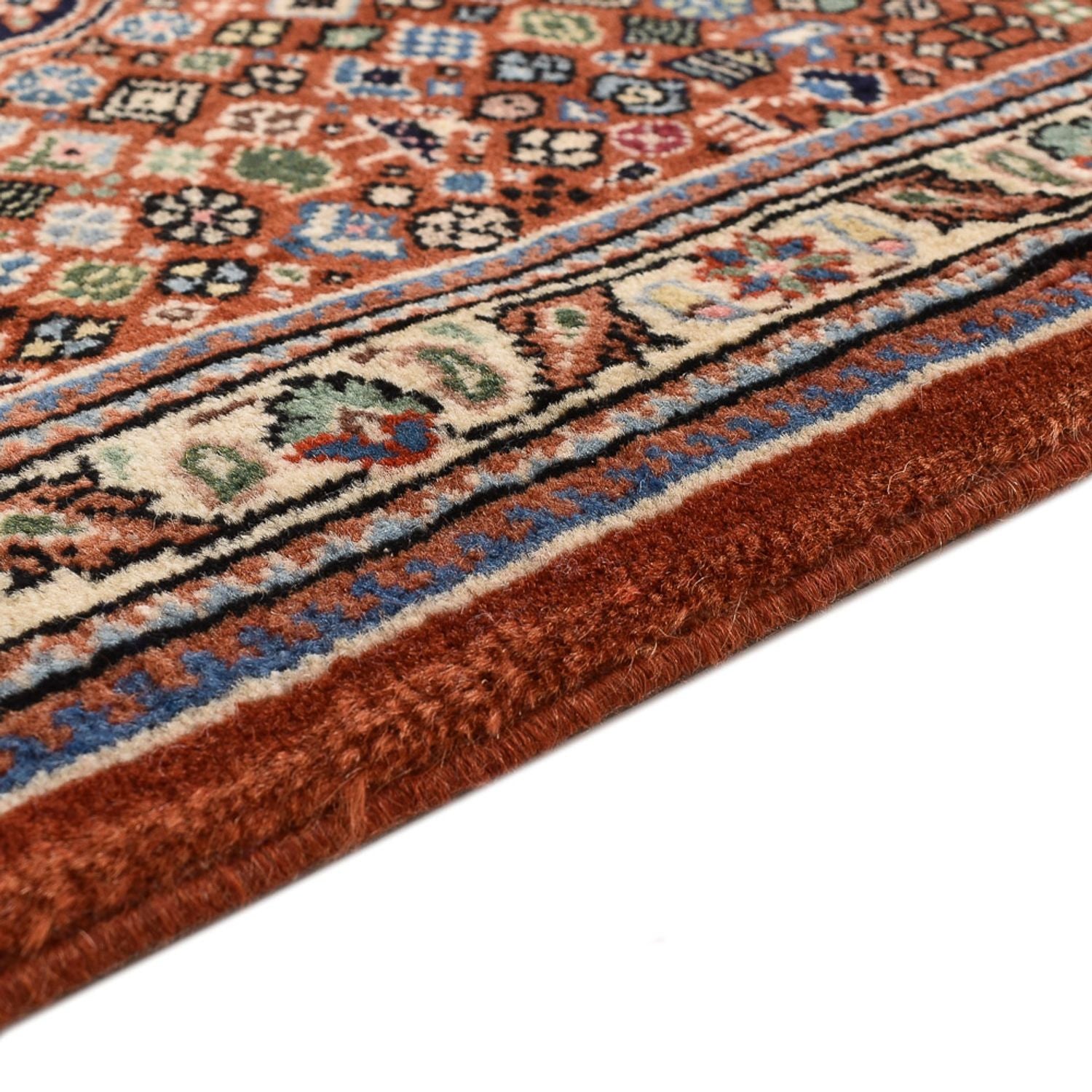 Alfombra de pasillo Alfombra Gabbeh - Persa Kashkuli - 405 x 80 cm - beige oscuro