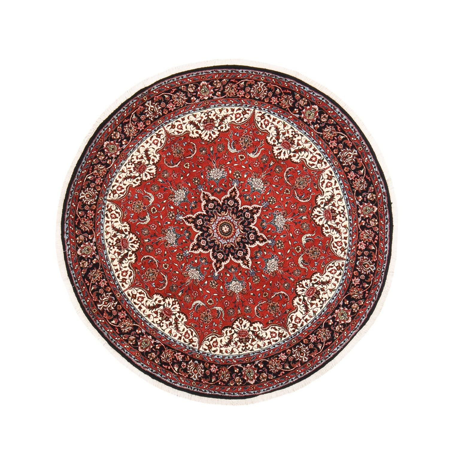 Alfombra persa - Bidjar redondo  - 150 x 150 cm - rojo