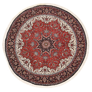 Alfombra persa - Bidjar redondo  - 150 x 150 cm - rojo