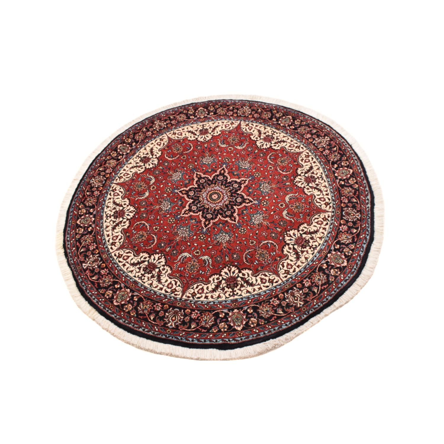 Alfombra persa - Bidjar redondo  - 150 x 150 cm - rojo