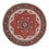 Alfombra persa - Bidjar redondo  - 150 x 150 cm - rojo