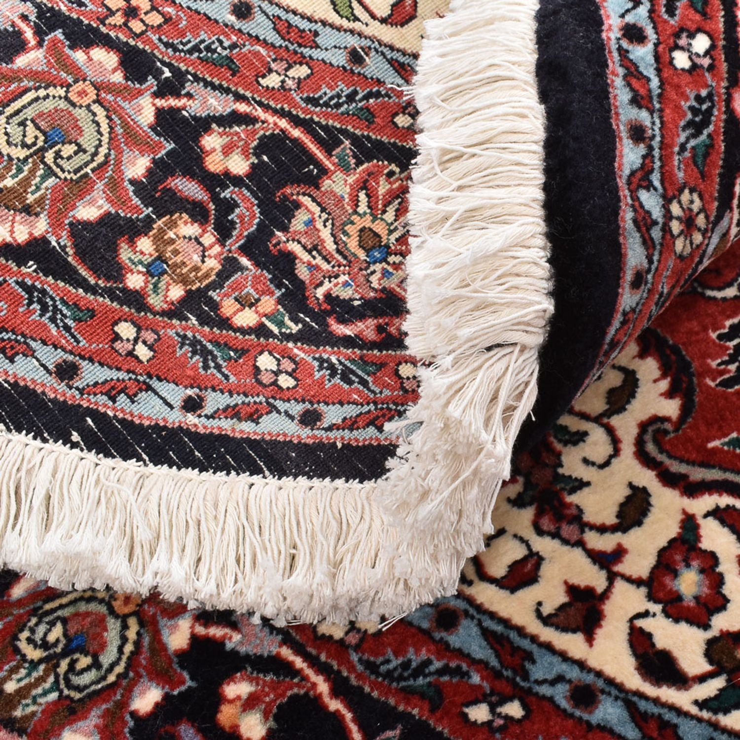 Alfombra persa - Bidjar redondo  - 150 x 150 cm - rojo