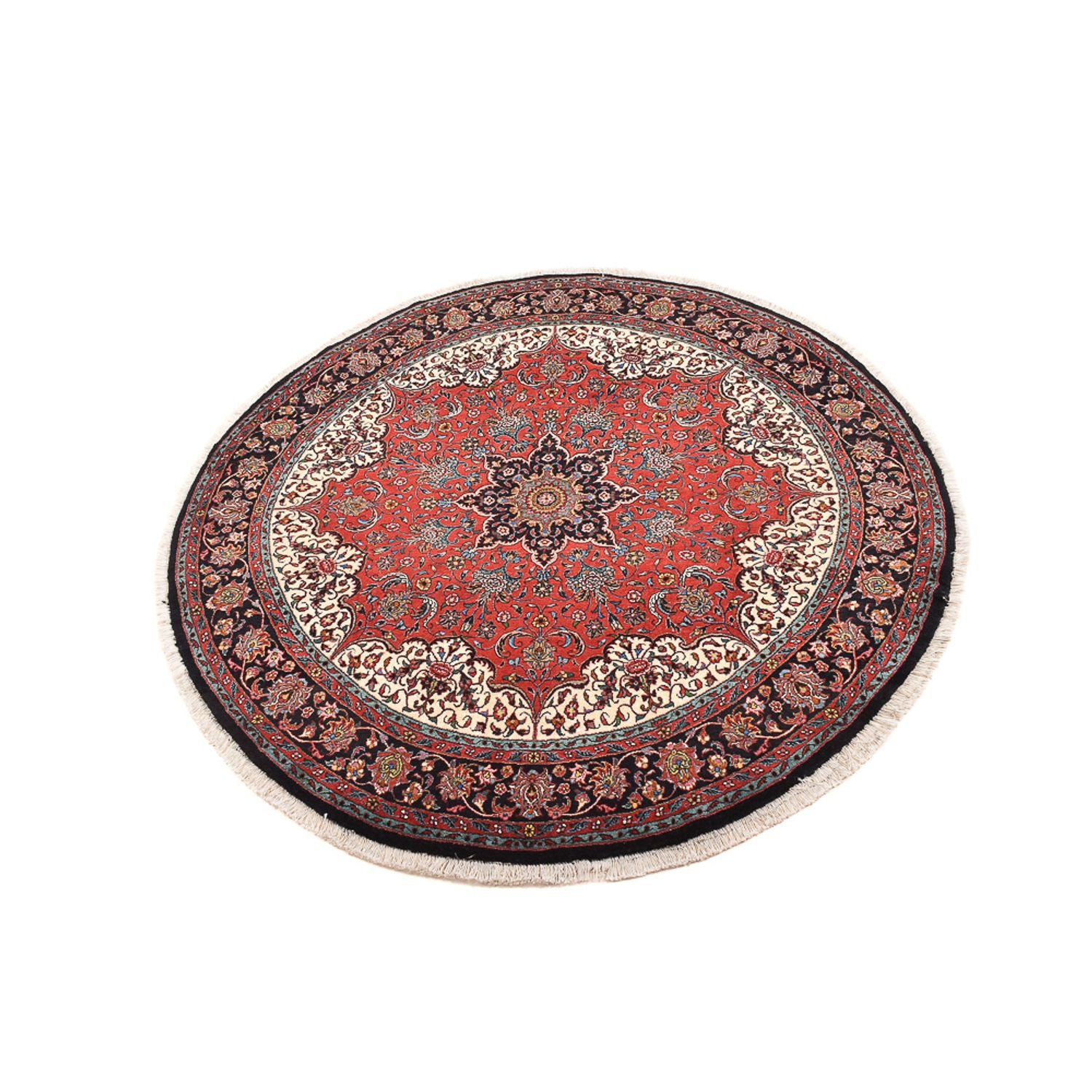 Alfombra persa - Bidjar redondo  - 150 x 150 cm - rojo