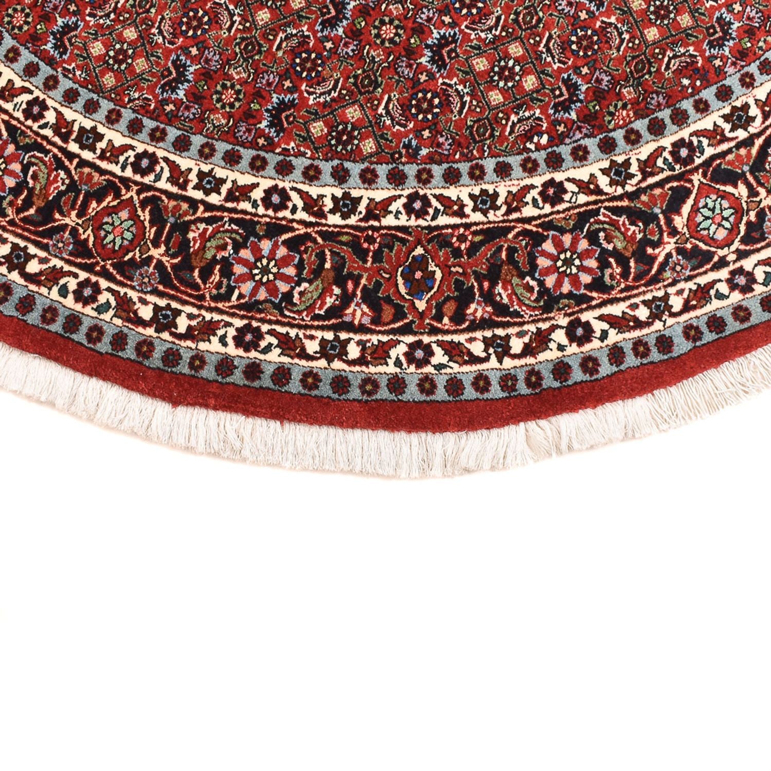 Alfombra persa - Bidjar redondo  - 150 x 150 cm - rojo oscuro