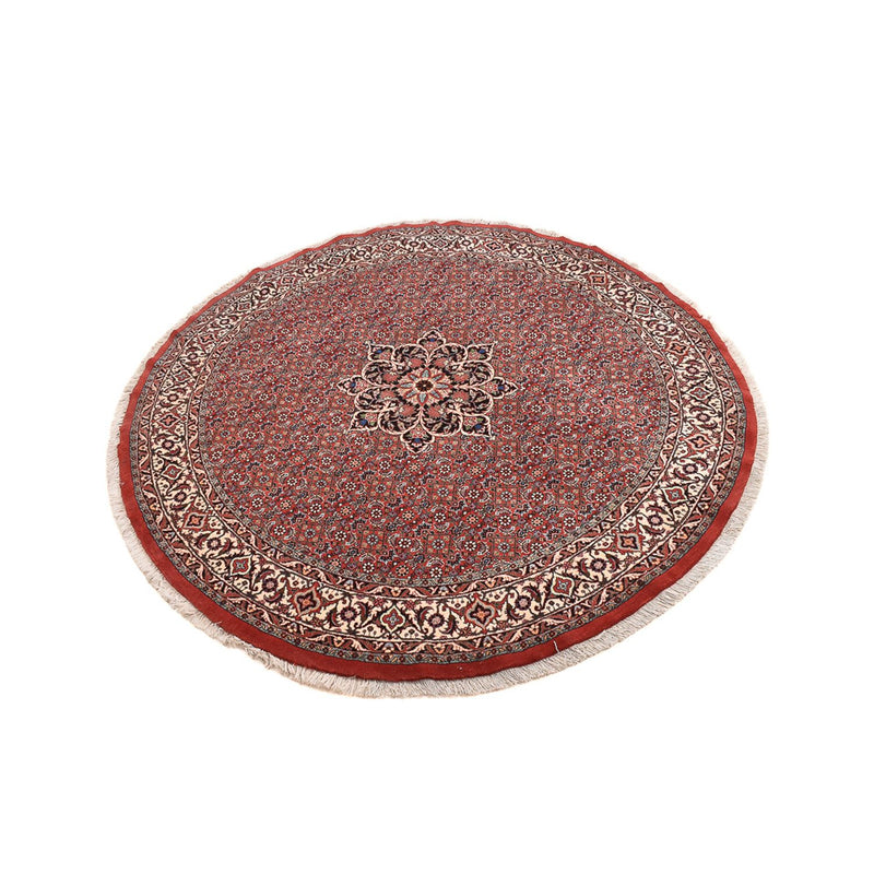 Alfombra persa - Bidjar redondo  - 170 x 170 cm - rojo oscuro