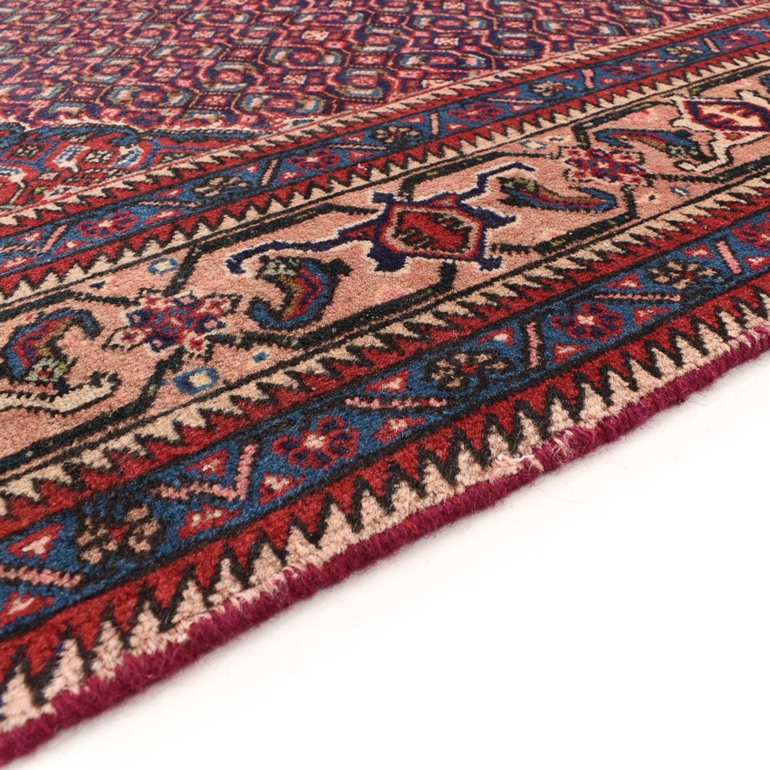 Alfombra persa - Nómada - 285 x 194 cm - rojo burdeos