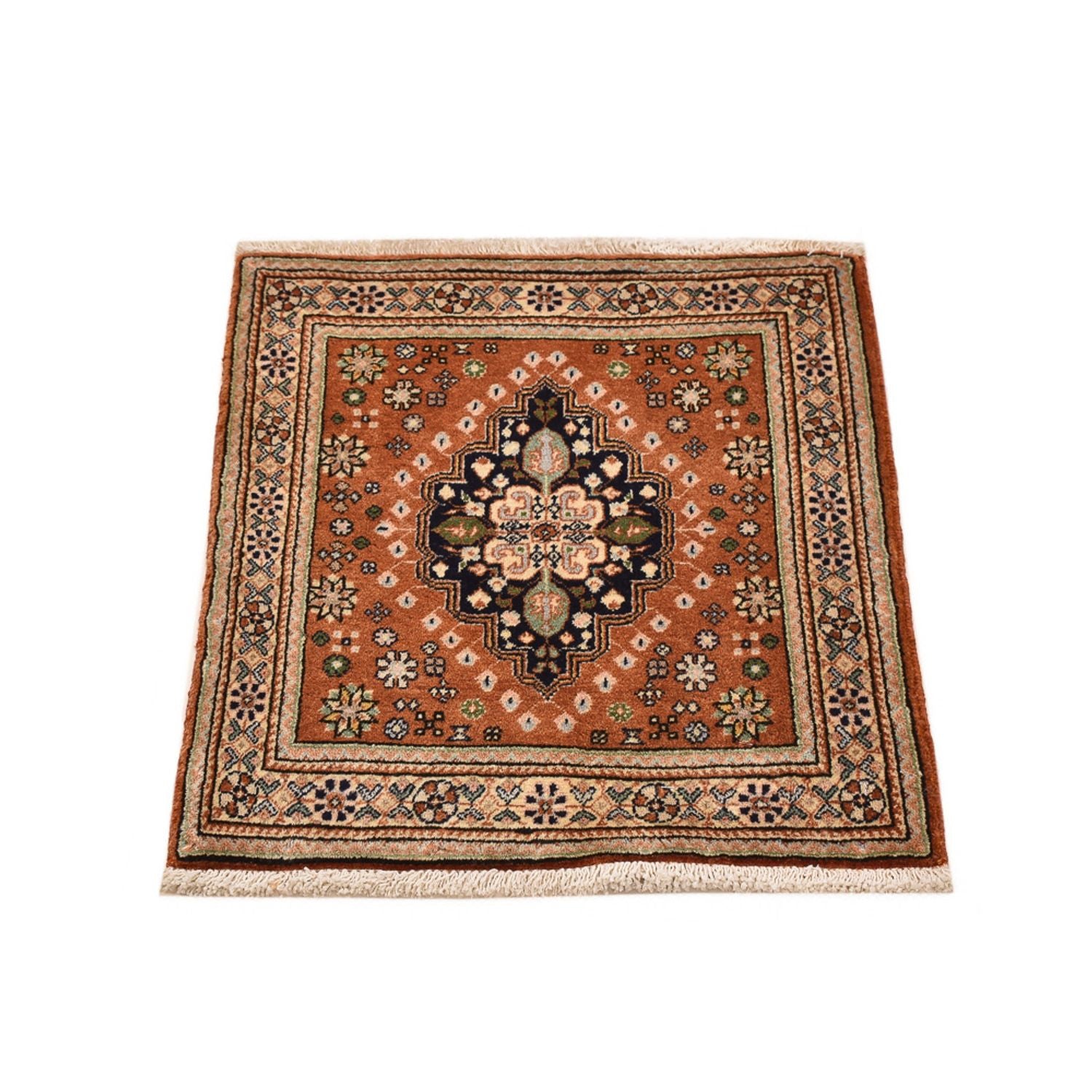 Alfombra Gabbeh - Persa Kashkuli - 61 x 54 cm - rojo claro