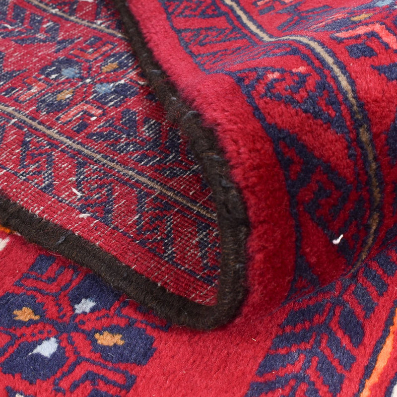 Alfombra de pasillo Alfombra Belutsch - 416 x 100 cm - rojo