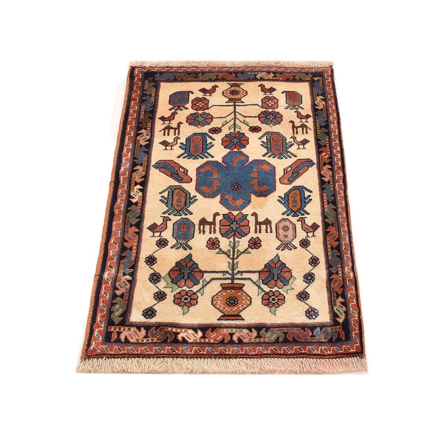 Alfombra Gabbeh - Persa Kashkuli - 95 x 57 cm - multicolor