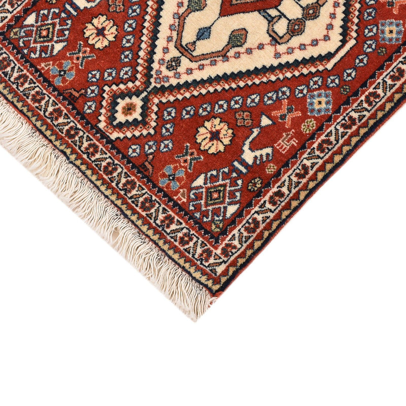 Alfombra Gabbeh - Persa Kashkuli - 60 x 35 cm - rojo