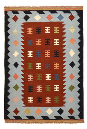 Alfombra Kelim - Oriental - 145 x 100 cm - multicolor