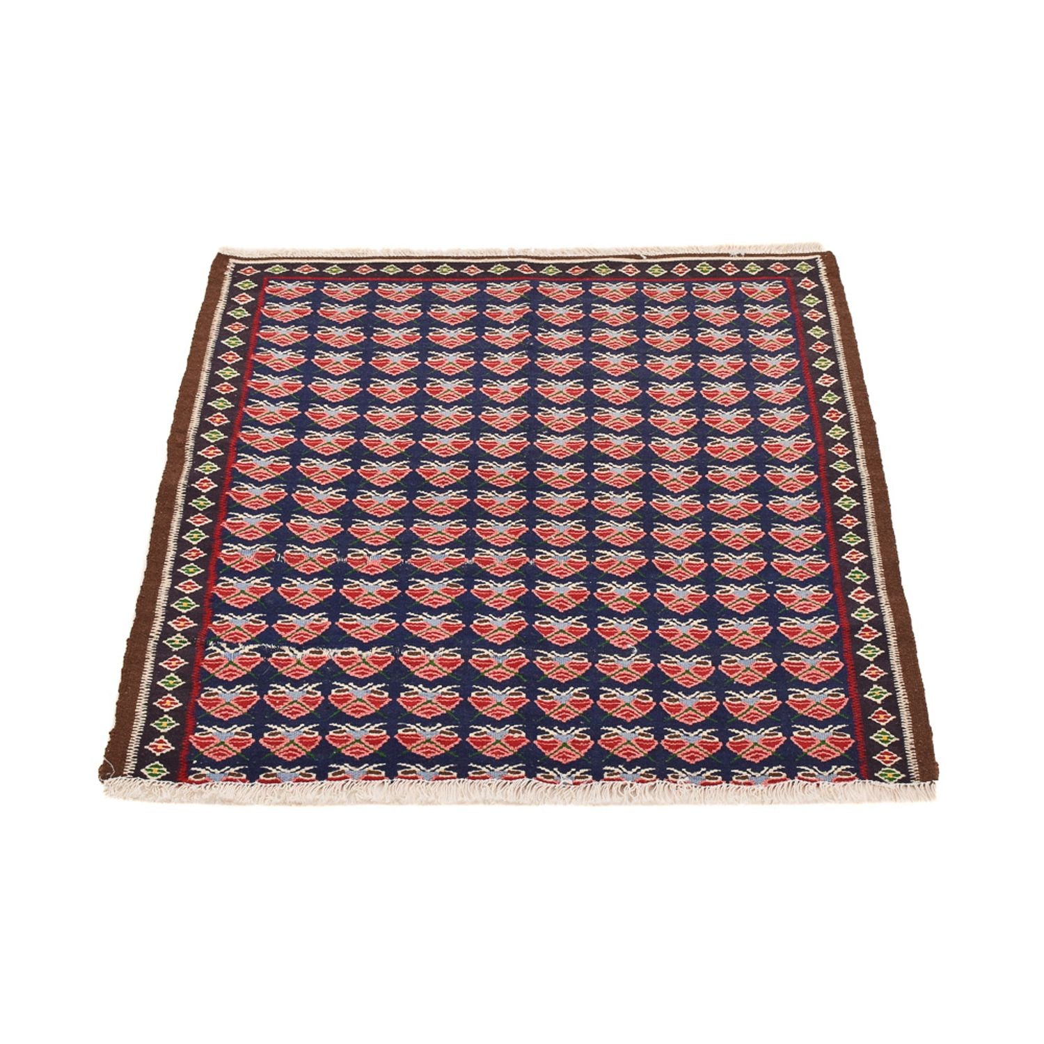 Alfombra Kelim - Oriental cuadrado  - 66 x 66 cm - multicolor