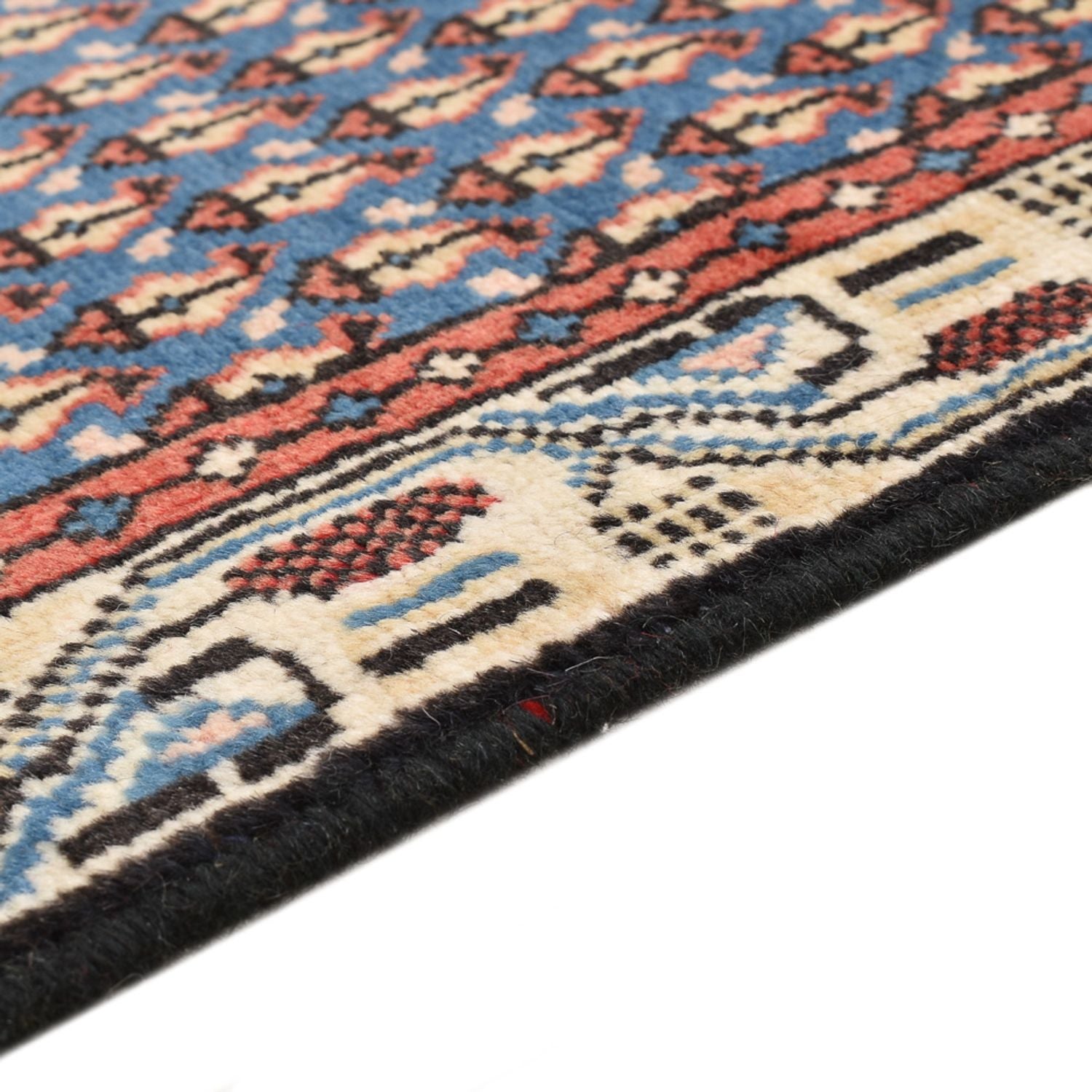 Alfombra persa - Mir - 145 x 94 cm - azul marino