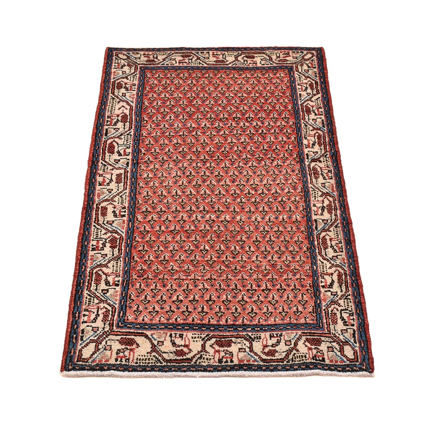 Alfombra persa - Mir - 121 x 65 cm - óxido