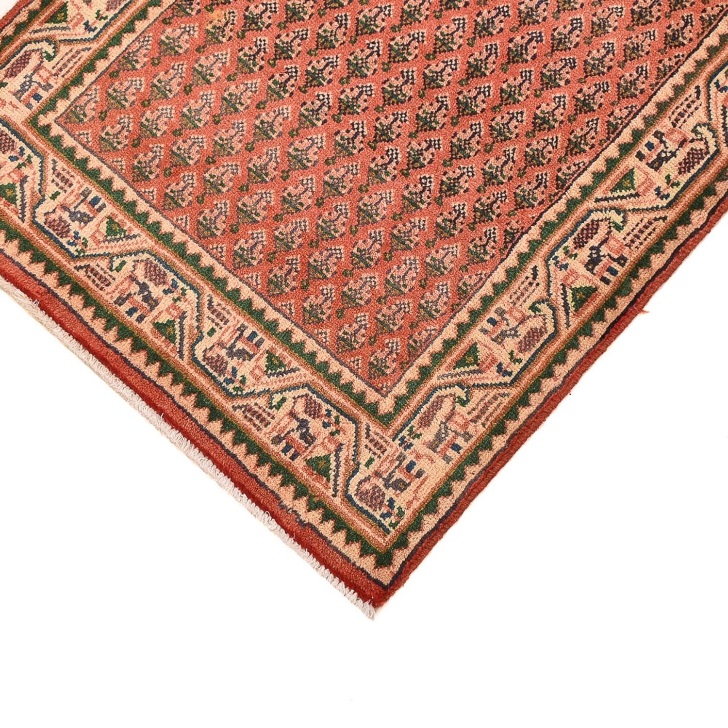 Alfombra persa - Mir - 130 x 61 cm - óxido