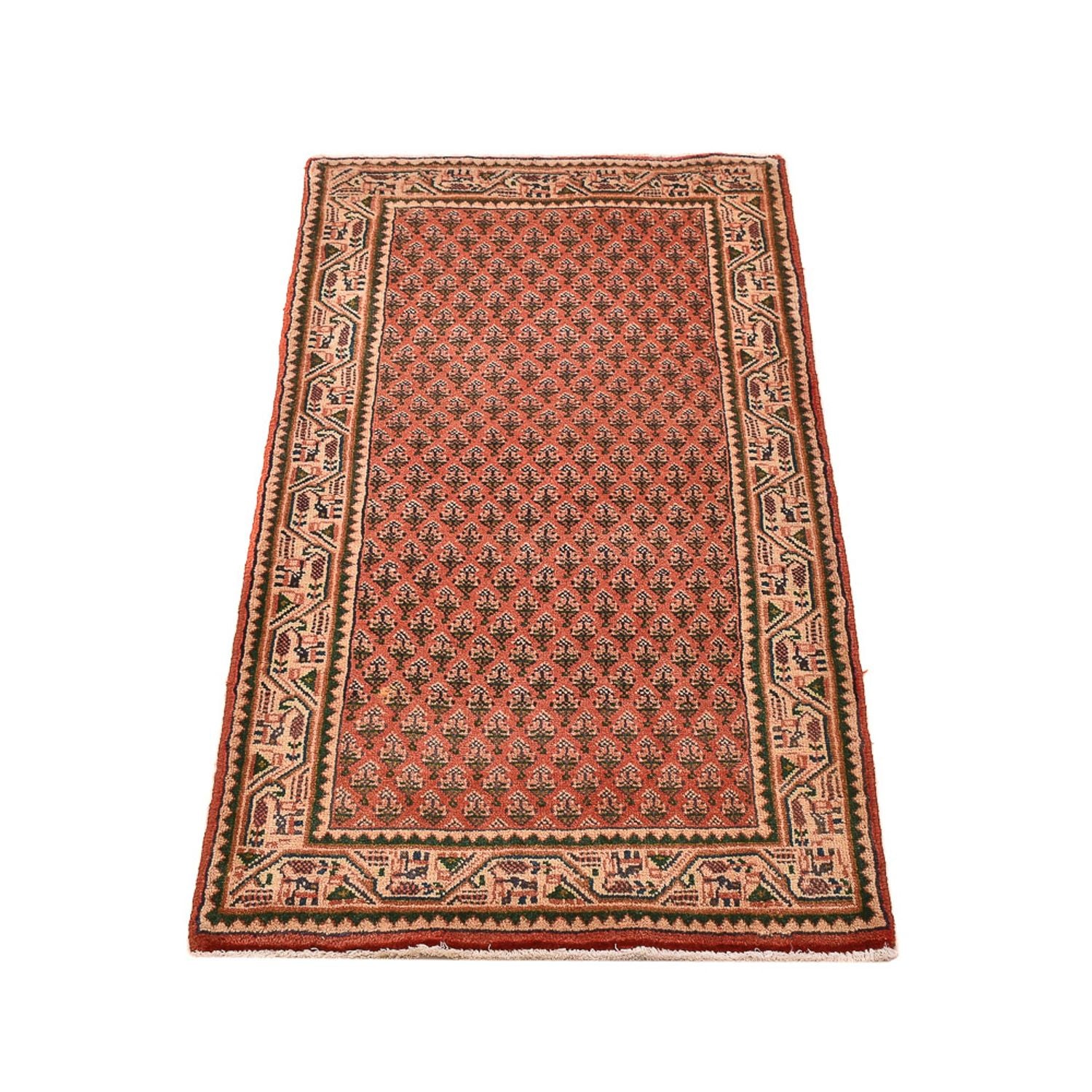 Alfombra persa - Mir - 130 x 61 cm - óxido