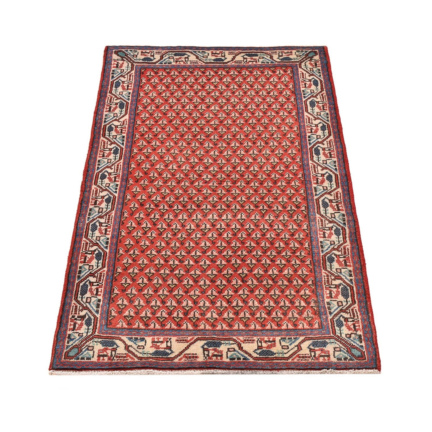 Alfombra persa - Mir - 125 x 66 cm - óxido