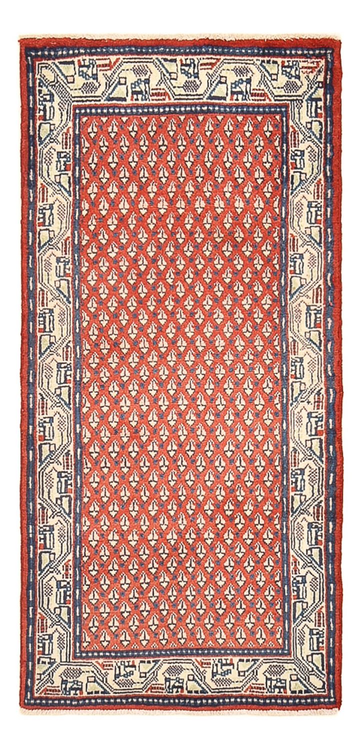 Alfombra de pasillo Alfombra persa - Mir - 126 x 57 cm - rojo