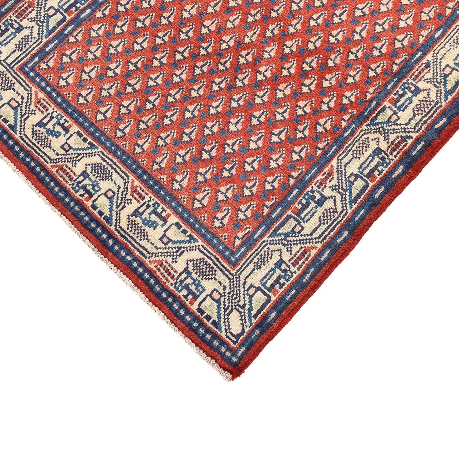 Alfombra de pasillo Alfombra persa - Mir - 126 x 57 cm - rojo