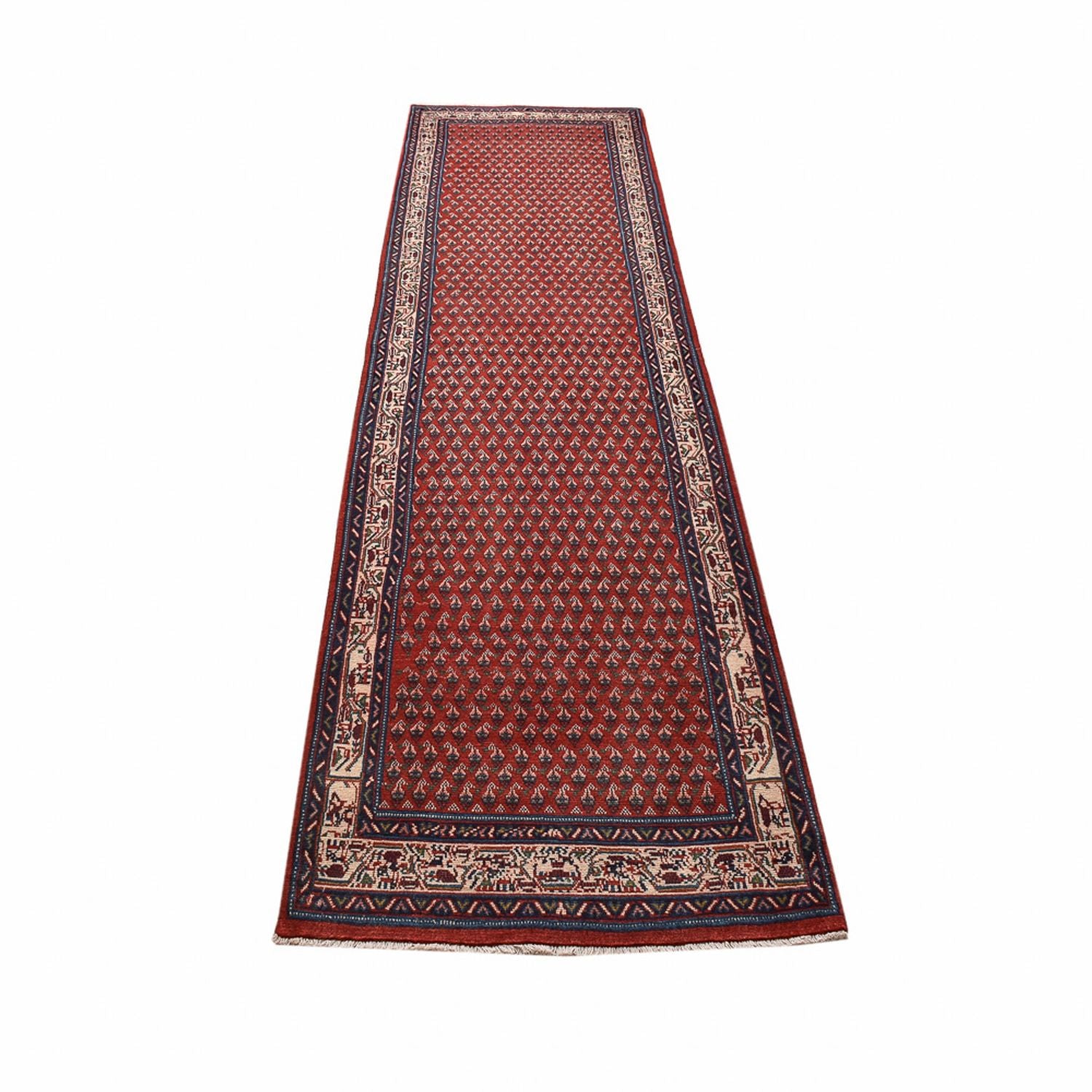 Alfombra de pasillo Alfombra persa - Mir - 318 x 80 cm - rojo