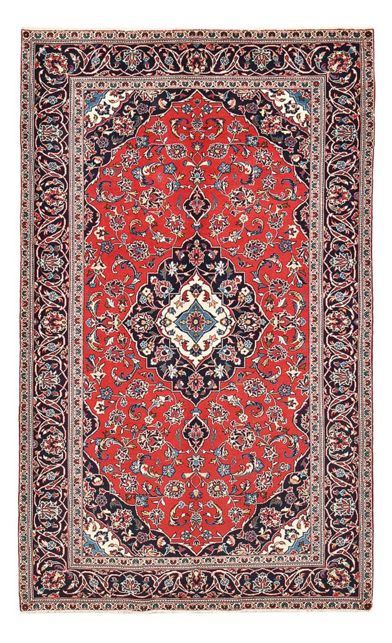 Alfombra persa - Keshan - 253 x 144 cm - rojo
