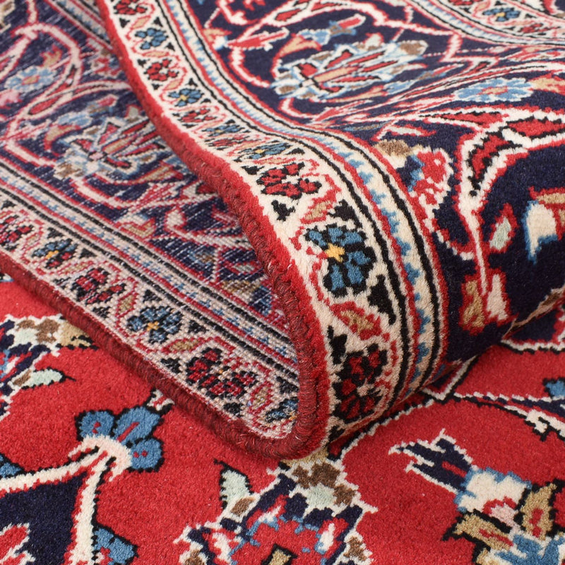 Alfombra persa - Keshan - 253 x 144 cm - rojo