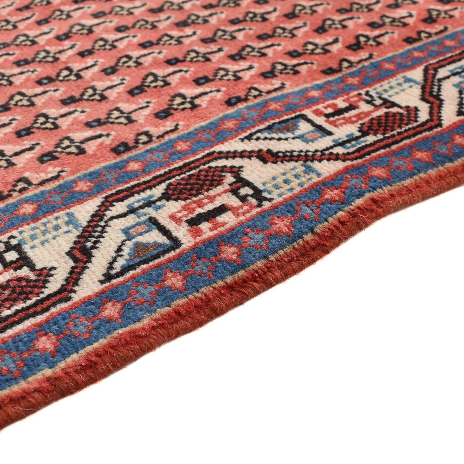 Alfombra persa - Mir - 135 x 71 cm - rojo claro