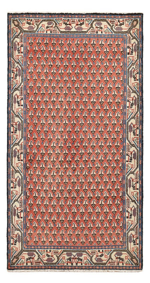Alfombra persa - Mir - 123 x 62 cm - rojo claro