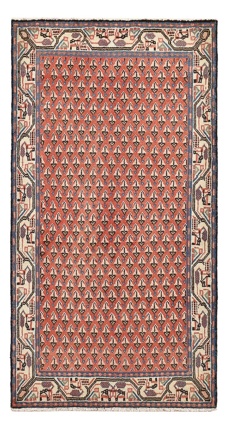 Alfombra persa - Mir - 123 x 62 cm - rojo claro
