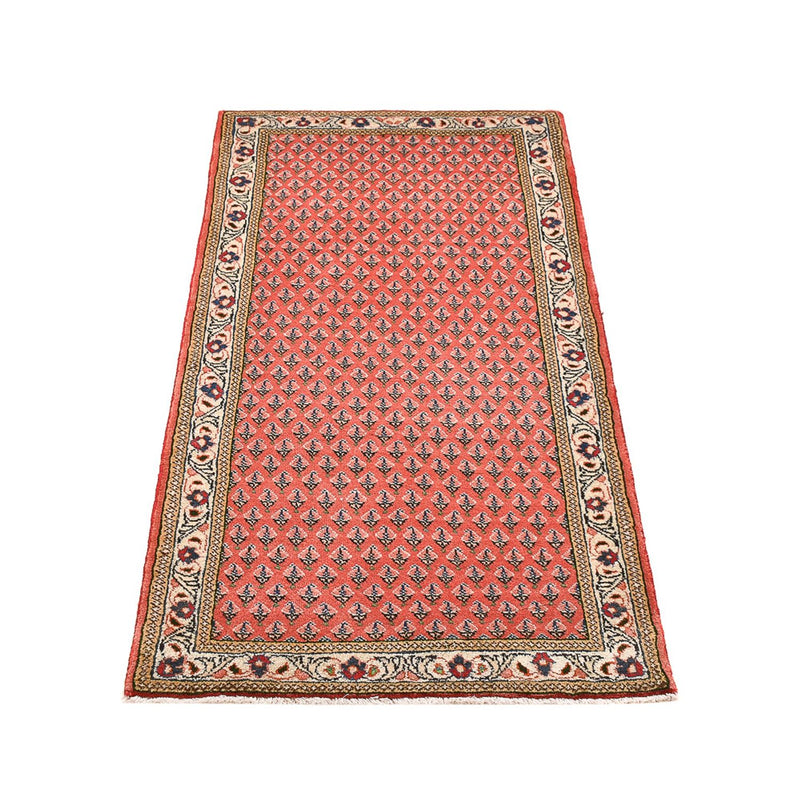 Alfombra persa - Mir - 130 x 63 cm - rojo claro