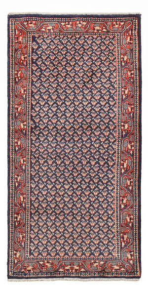 Alfombra persa - Mir - 129 x 63 cm - rojo oscuro