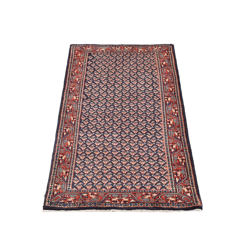Alfombra persa - Mir - 129 x 63 cm - rojo oscuro