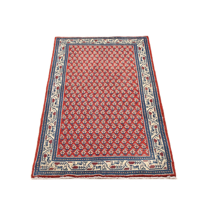 Alfombra persa - Mir - 134 x 68 cm - rojo claro