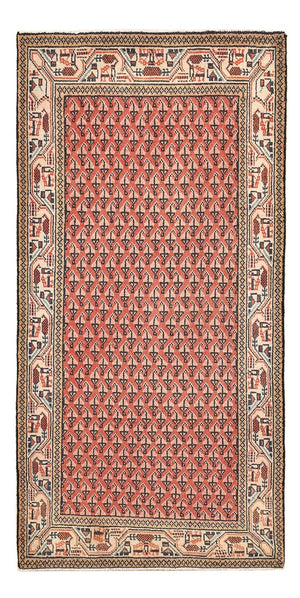 Alfombra persa - Mir - 127 x 61 cm - rojo claro