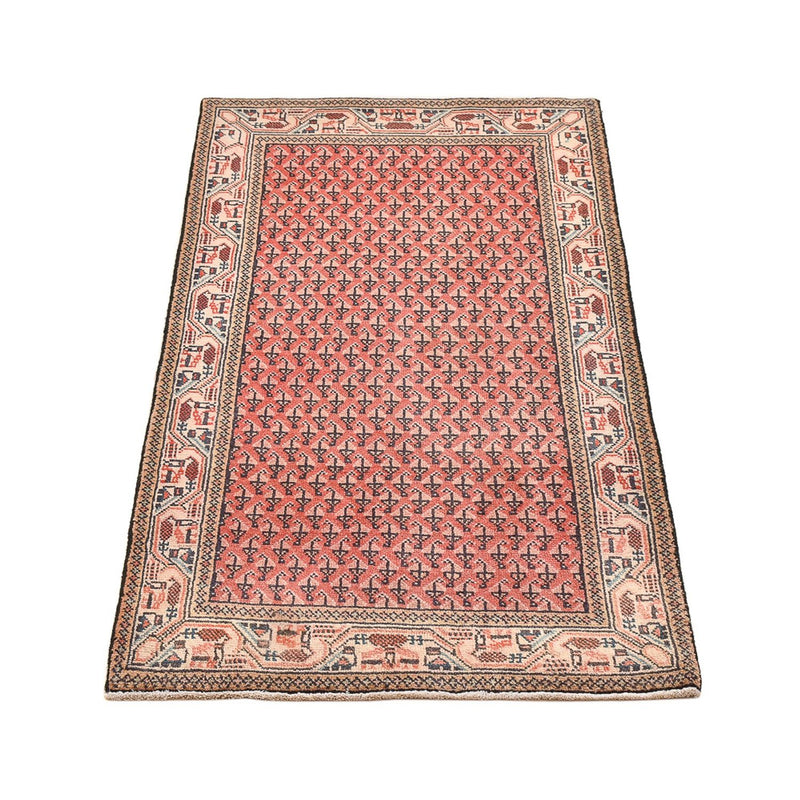 Alfombra persa - Mir - 127 x 61 cm - rojo claro