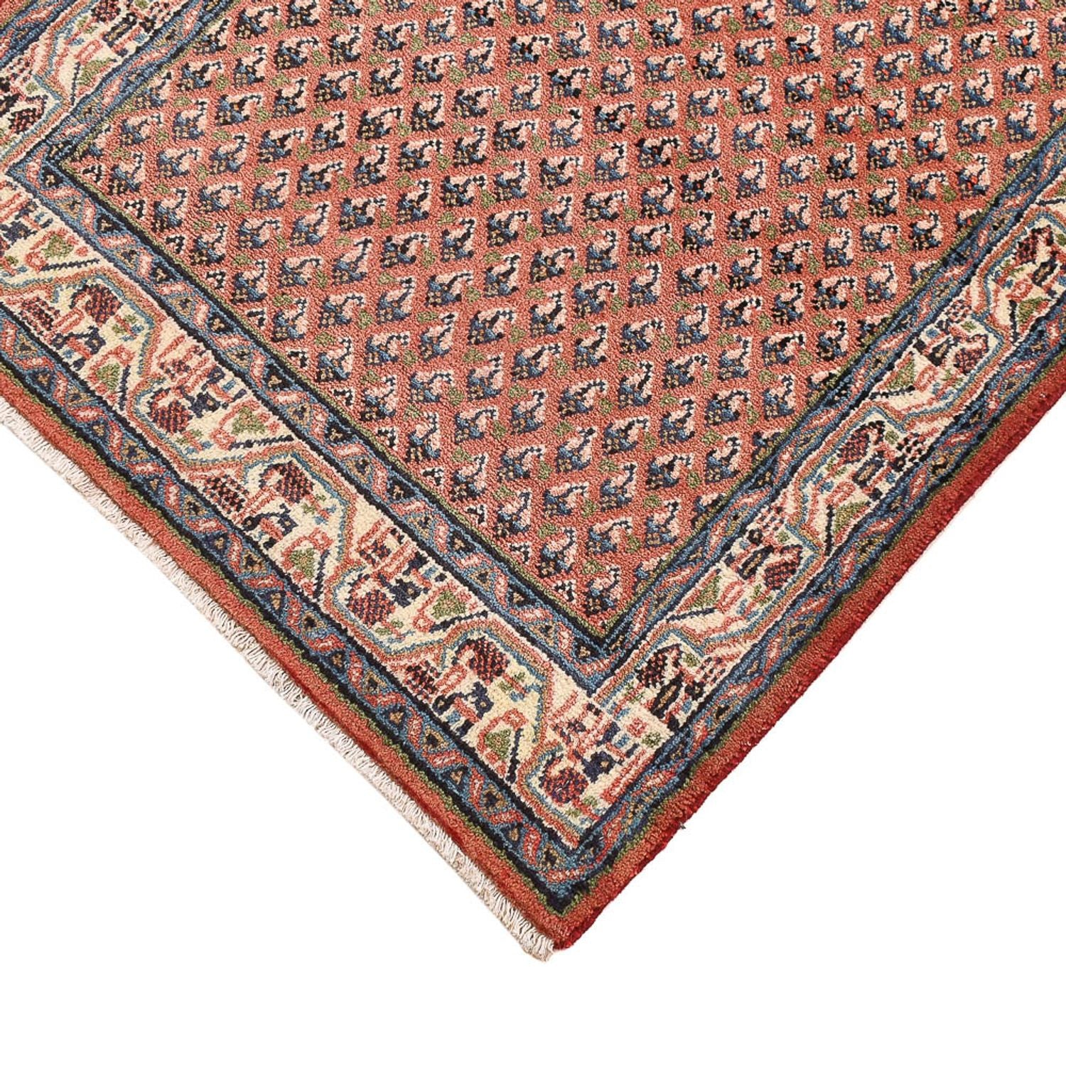 Alfombra persa - Mir - 139 x 68 cm - rojo oscuro