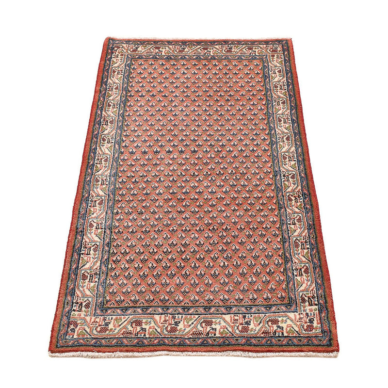 Alfombra persa - Mir - 139 x 68 cm - rojo oscuro