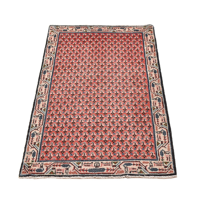 Alfombra persa - Mir - 120 x 62 cm - rojo oscuro