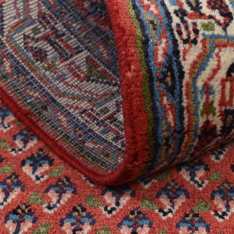 Alfombra persa - Mir - 132 x 69 cm - rojo oscuro